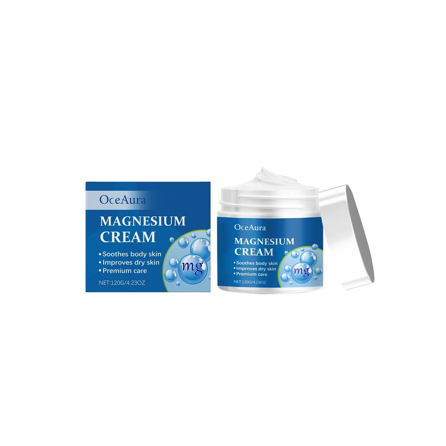 OceAura Magnesium Cream – Nighttime Body Lotion | 120g