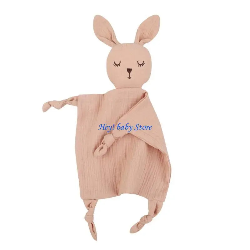 Cartoon Rabbit Baby Soothing Towel | Soft Comfort Cloth 0–12M
