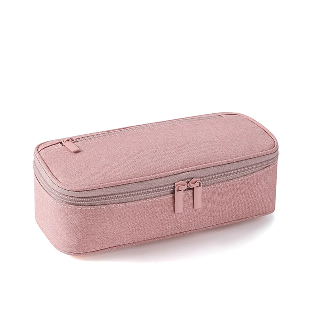 Simple Solid Large Capacity Pencil Case Student Stationery Box