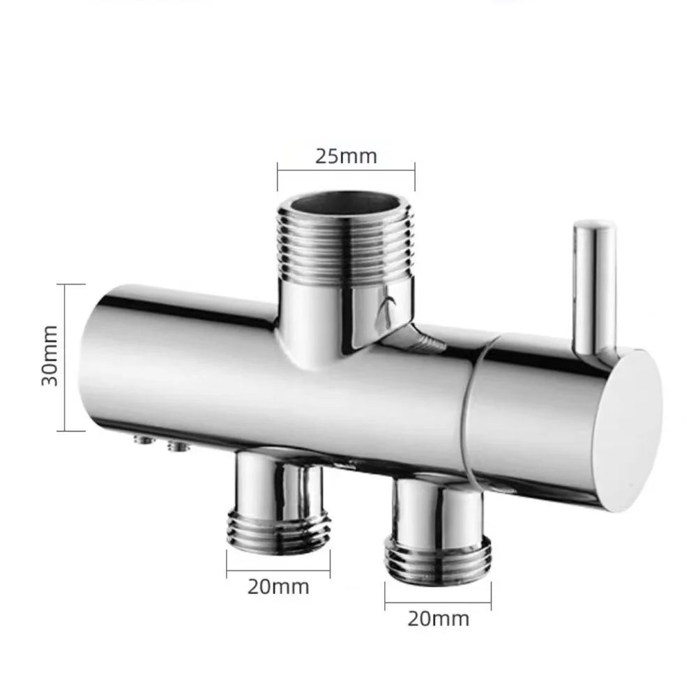 2-Way Wall-Mounted Shower Diverter Valve – Copper Chrome