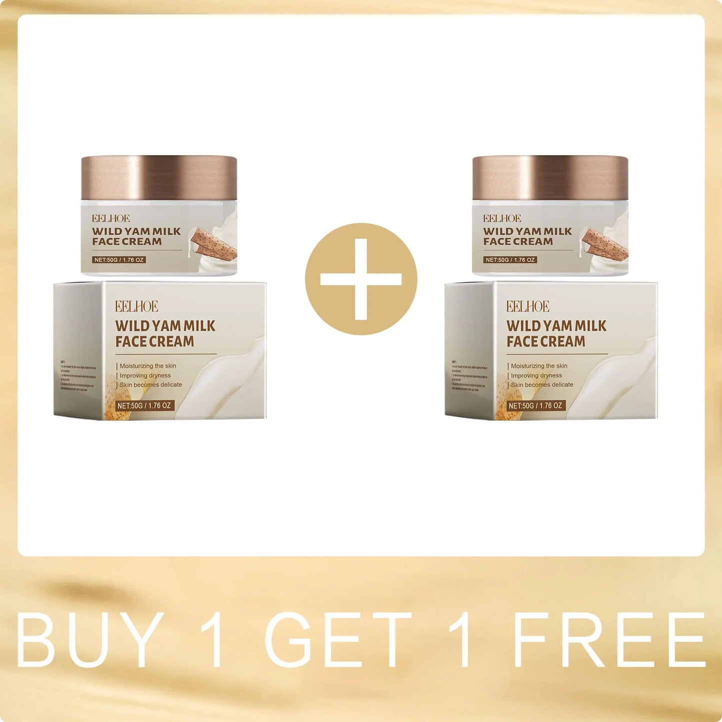 EELHOE Wild Yam Face Cream – Hydrating, Firming & Brightening Set