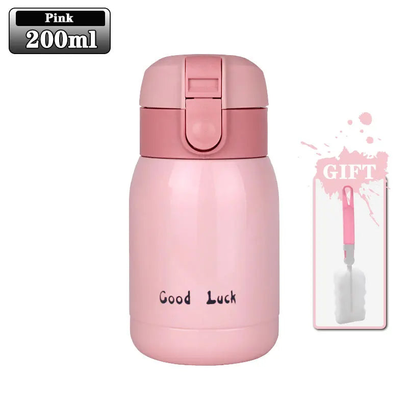 200ml Kids Flip-Top Vacuum Thermos | Stainless Steel Flask