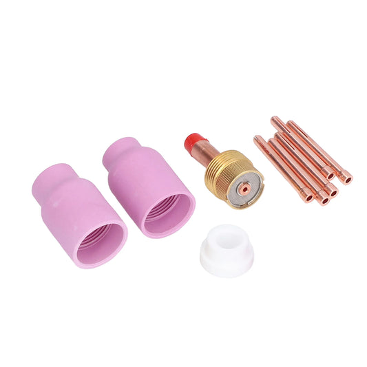 TIG Gas Lens Collets Body Brass Nozzle Ceramic Cup 17 18 26 Welding Peaceful Pleasures Health and Wellness Default Title