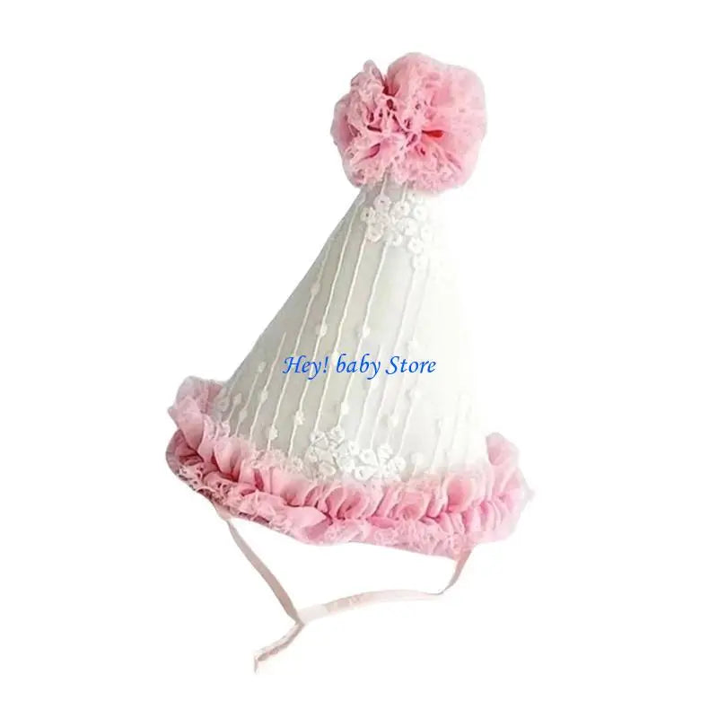 Tulle Birthday Party Hat for Babies & Toddlers | Conical Cap