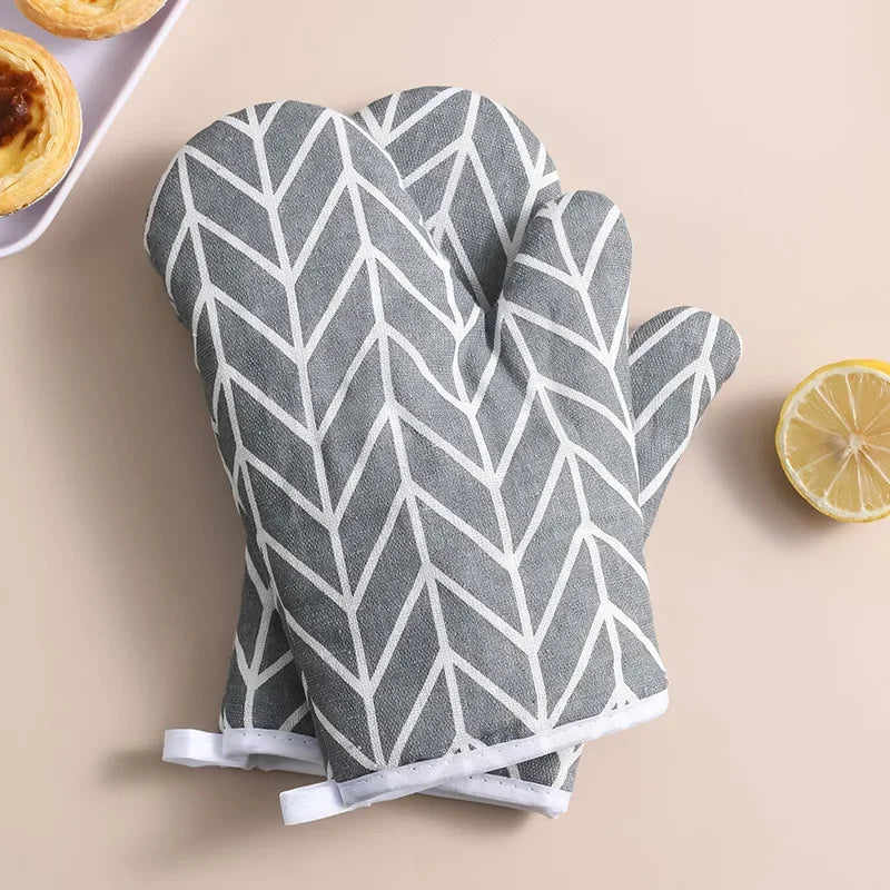 Heat-Resistant Oven Mitts | Insulated Kitchen Gloves 2-Pack