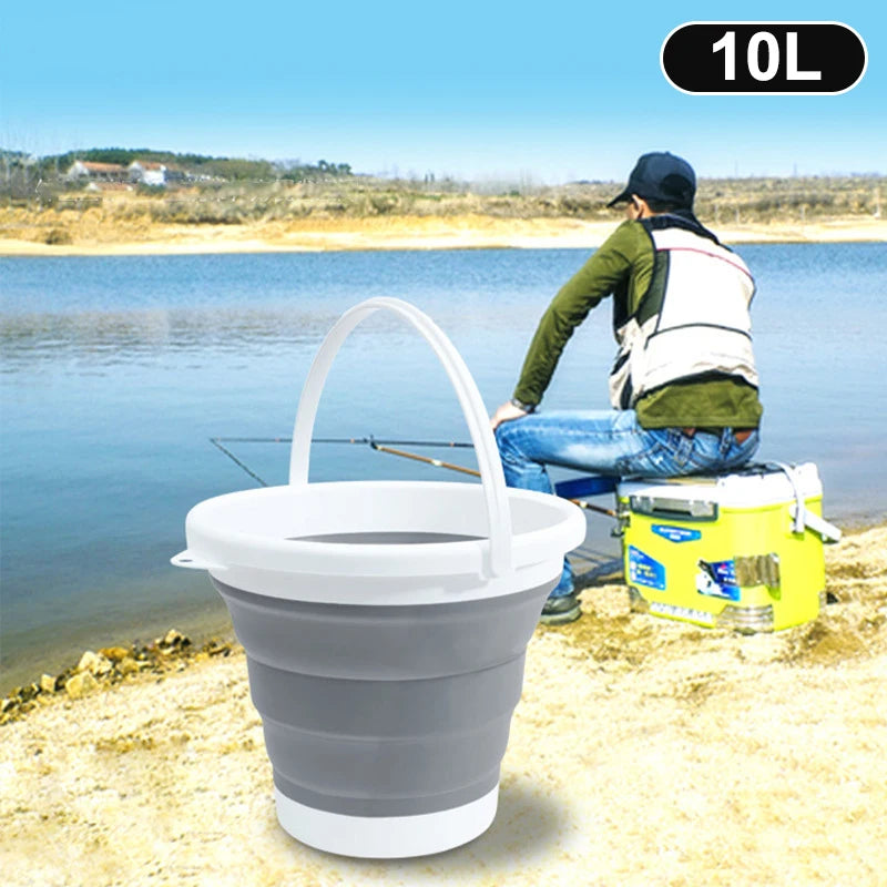 Collapsible Folding Bucket 3/5/10L | Camping, Fishing & Car Wash