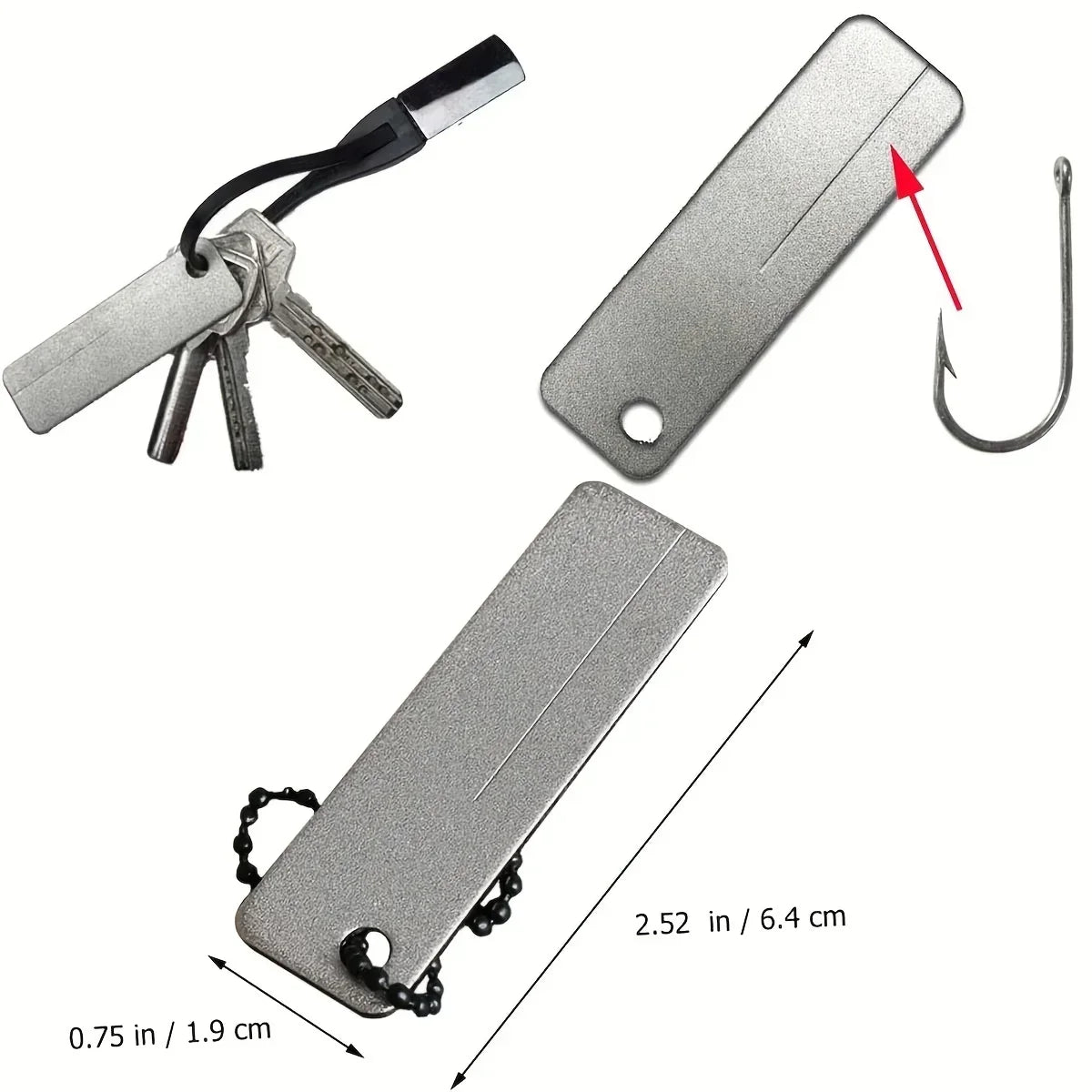 Knife Sharpener Diamond Pocket Tools Mini Keychain Outdoor Camping Sharpener Outdoor Camping Tool Emery Nail File Peaceful Pleasures Health and Wellness