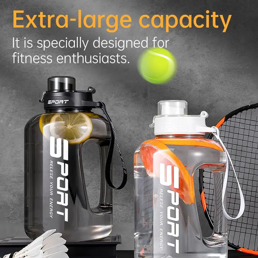2.5L Large Capacity Water Bottle,Leakproof,Heat-Resistant Perfect for Gym, Hiking, Camping,Travel for Men & Women Fitness Bottle Peaceful Pleasures Health and Wellness