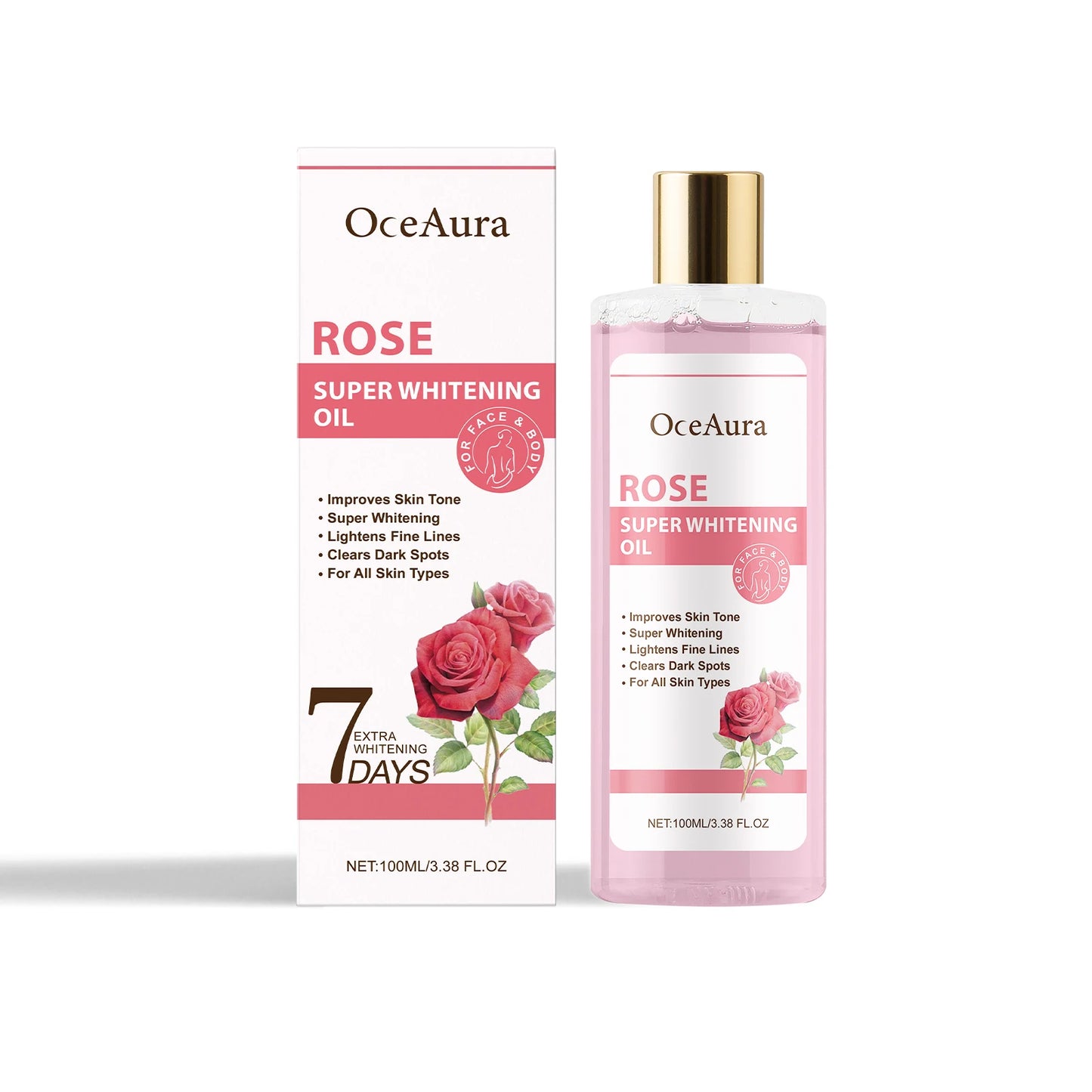 OceAura Super Whitening Body Oil – Deep Moisturizing 3.38oz