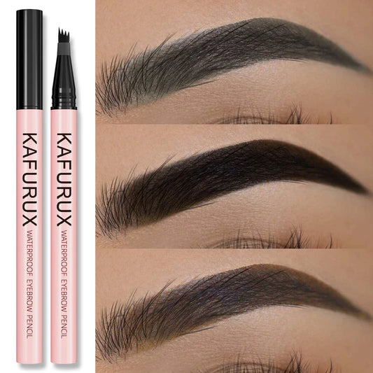 KAFURUX 4-Point Waterproof Liquid Eyebrow Pencil | Long-Lasting Liquid Eyebrow Pencil Oasis Select