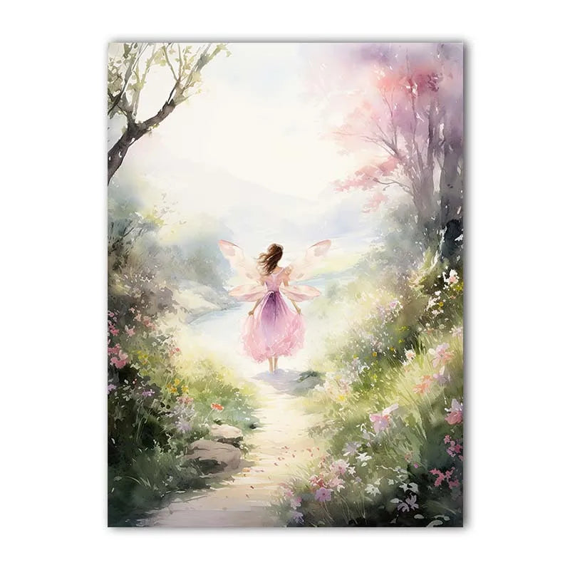 Nordic Dreamy Castle Canvas Wall Art for Kids Nursery Decor Canvas Wall Art Peaceful Pleasures Health and Wellness 03 50x70cm NoFrame China Mainland