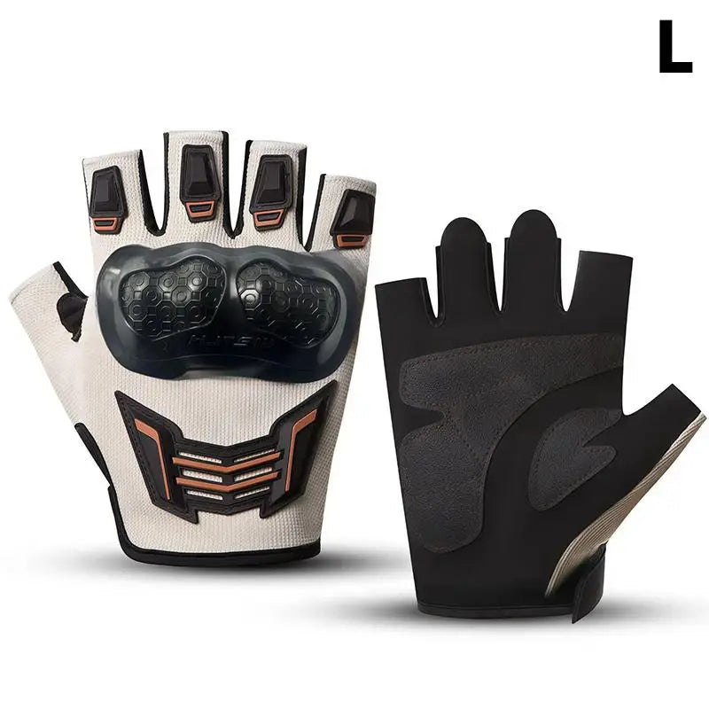 Half Finger Motorcycle Gloves – Unisex Open Finger Sports