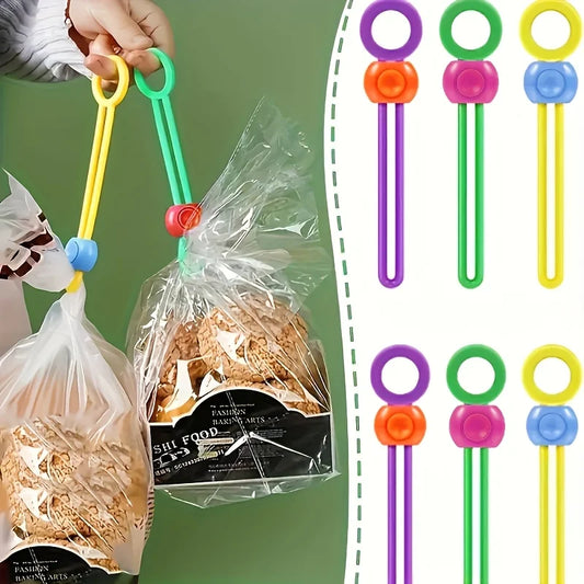Silicone Food Bag Sealing Clips | Reusable 5-Pack Adjustable