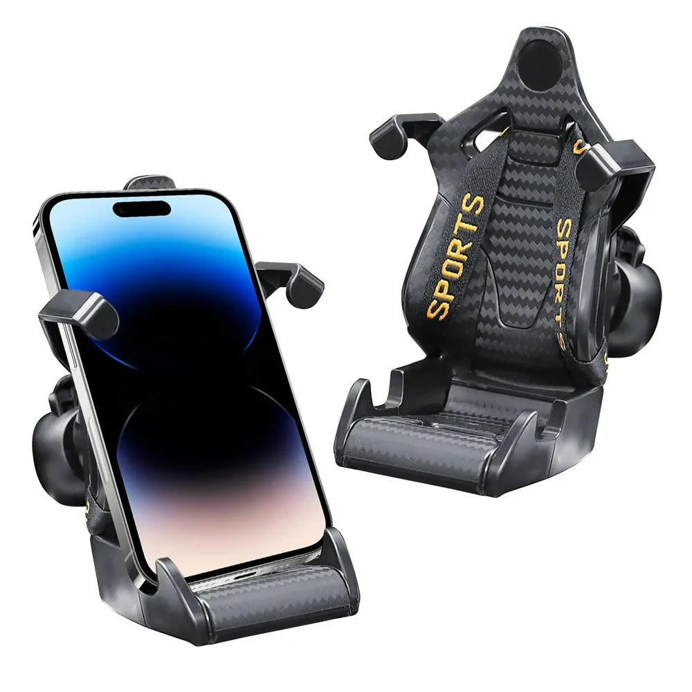 Racing Seat Car Phone Holder Suction Cup Mount | Universal Fit