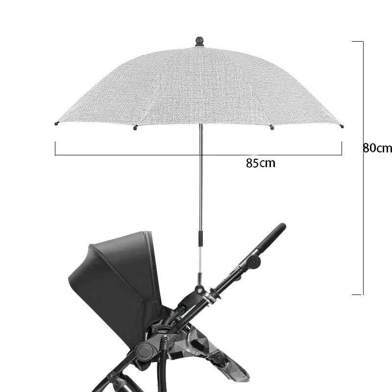 Baby Stroller Folding Umbrella UV Sun Rain Protection Parasol 360 Degrees Adjustable Universal Stroller Sunshade Canopy CoverBab Peaceful Pleasures Health and Wellness