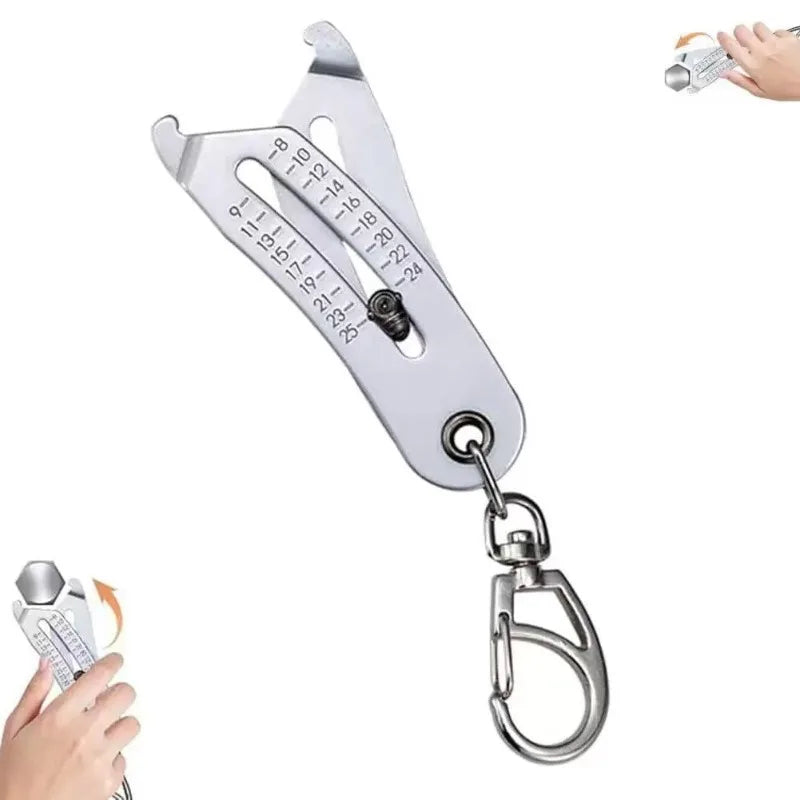 Portable Thread Size Checker & Hex Nut Screw Gauge Tool Thread Gauge Tool Peaceful Pleasures Health and Wellness