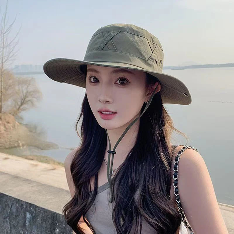 Wide Brim Unisex Bucket Sun Hat – Fishing, Hiking & Outdoor