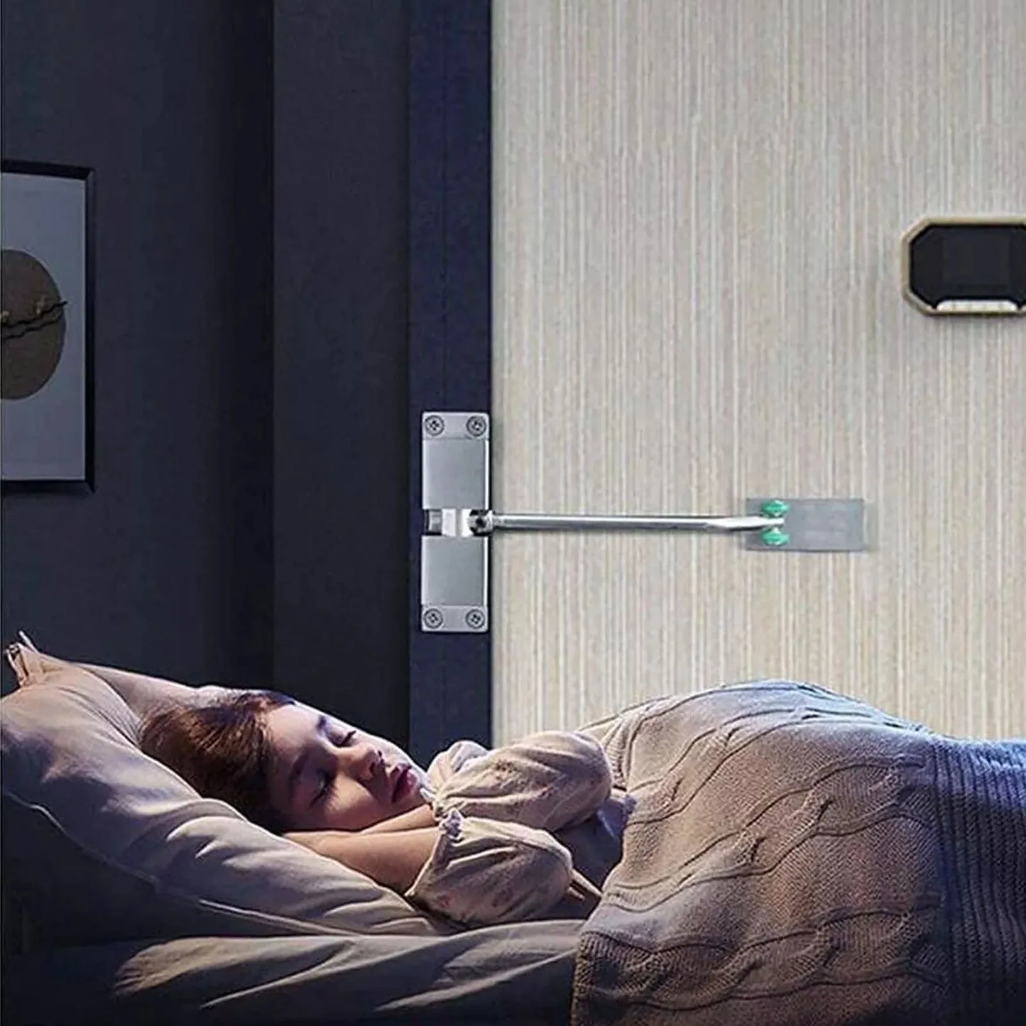 Automatic Door Closer Quiet Aluminum Alloy Self Closing Door Mechanism for Home Hotel Office Door Closer Spring Door Closer Peaceful Pleasures Health and Wellness