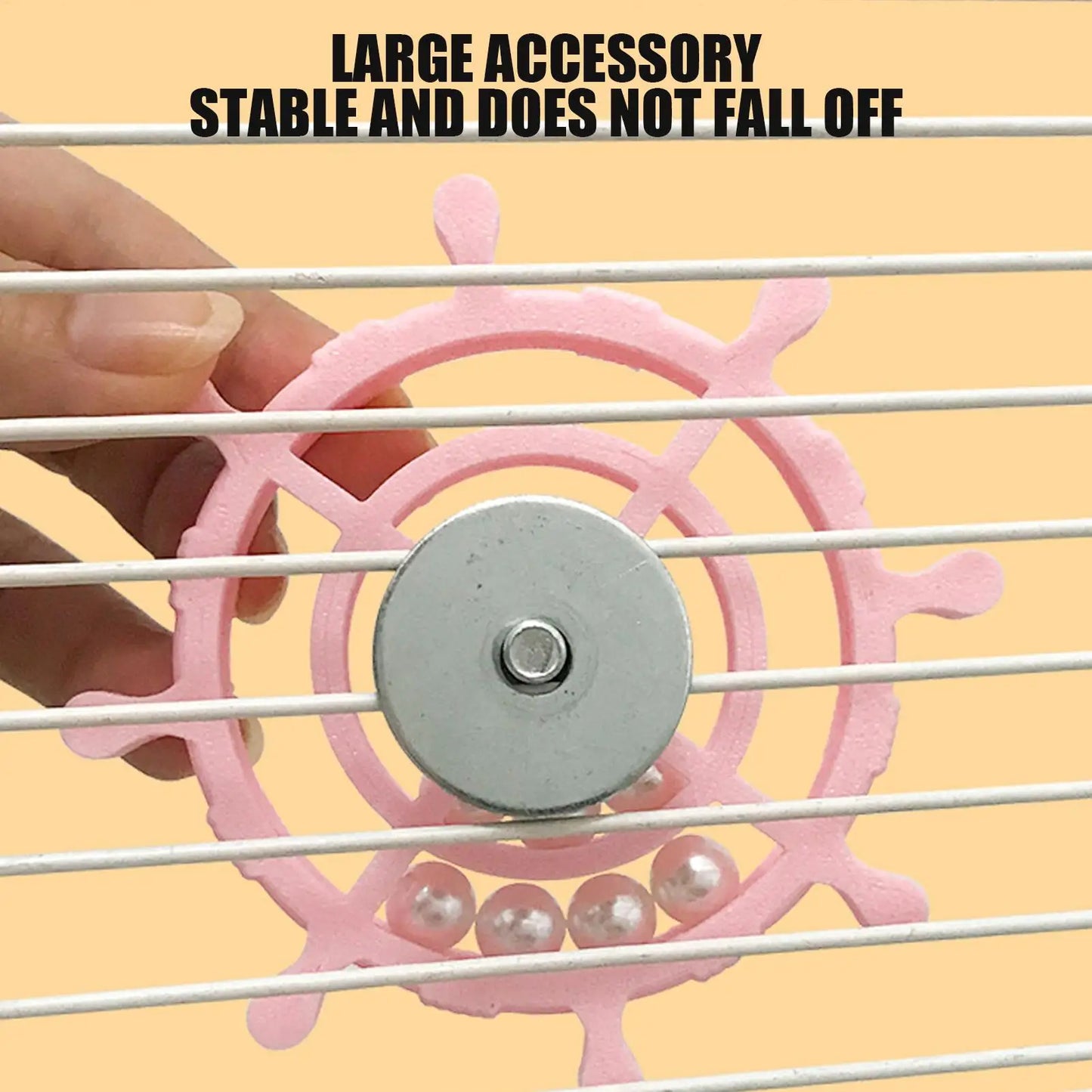 360° Bird Spin Wheel Toy | Interactive Cage Enrichment