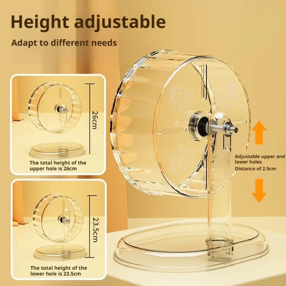 Hamster Running Wheel Toy for Quiet Exercise and Easy Cleaning Peaceful Pleasures Health and Wellness
