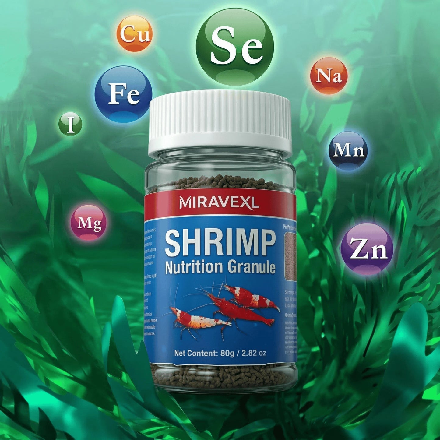 Color Enhancing Shrimp Food Nutritional Diet Aquarium Sinking Pellets Crayfish Crab Crystal Black Shell Cherry Bottom Feed Pet Peaceful Pleasures Health and Wellness
