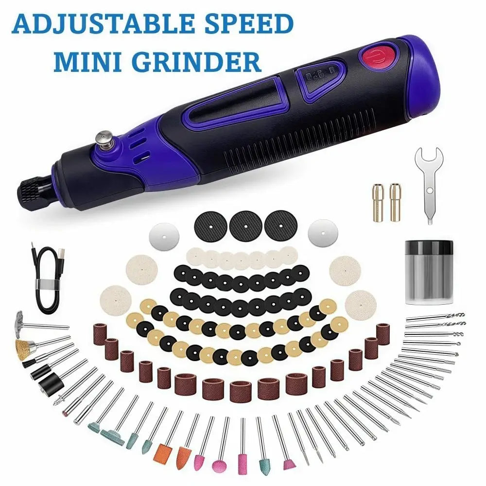 Mini Rotary Tool Kit 3.6V | 82-Pc USB Rechargeable Engraver