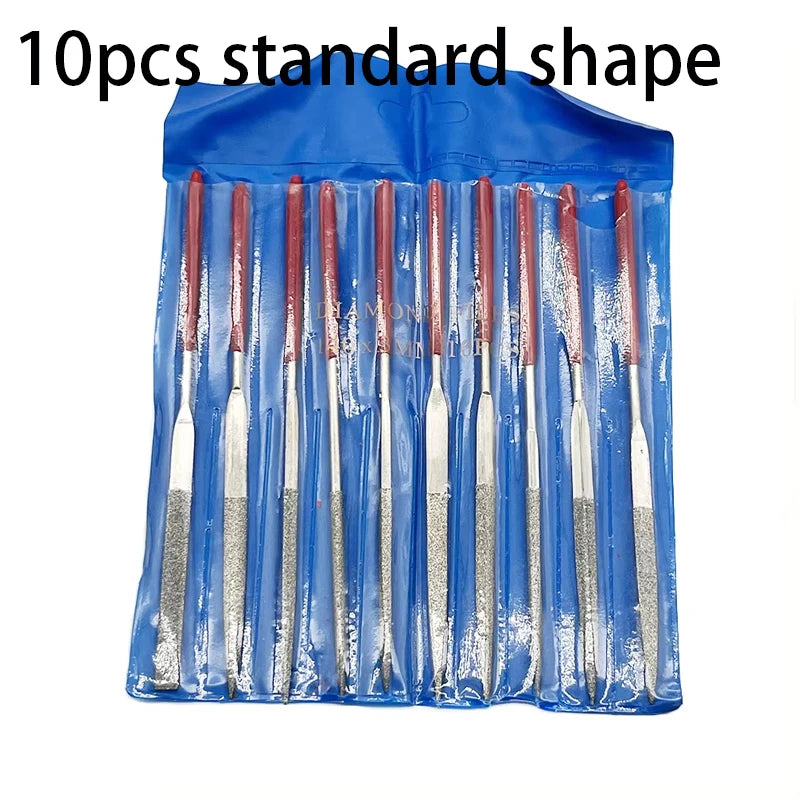 Diamond Needle File 3x140mm Mini Stone Glass Metal Carving Craft Hand