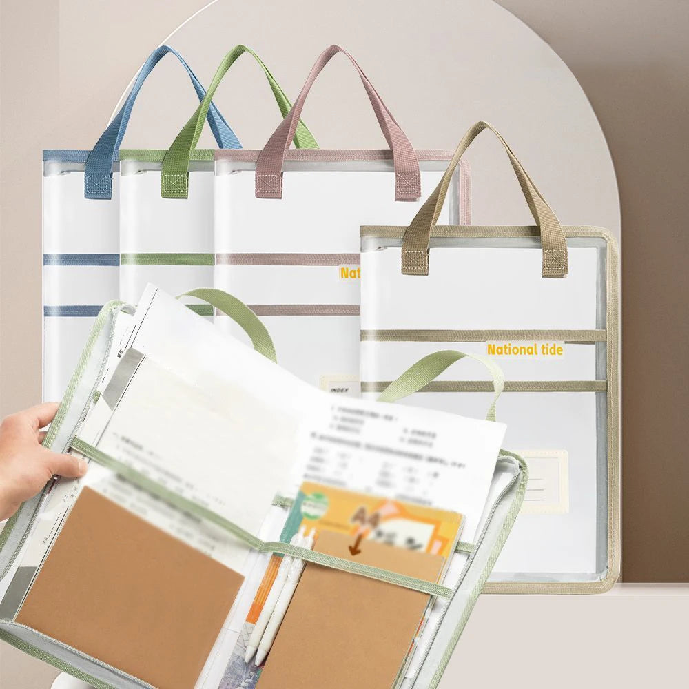 A3 A4 Zipper Bag Subject Classification Document Large Opening