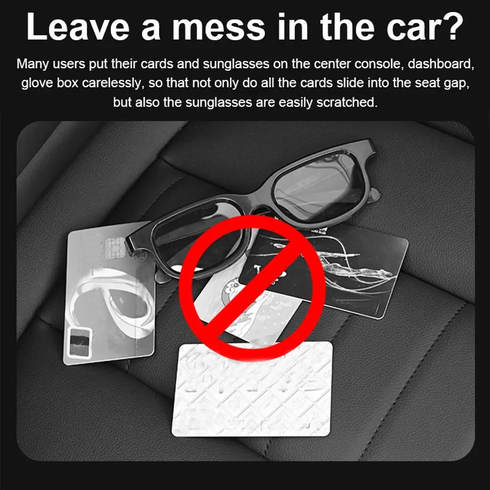 Car Sun Visor Organizer for Business Cards & Sunglasses Peaceful Pleasures Health and Wellness