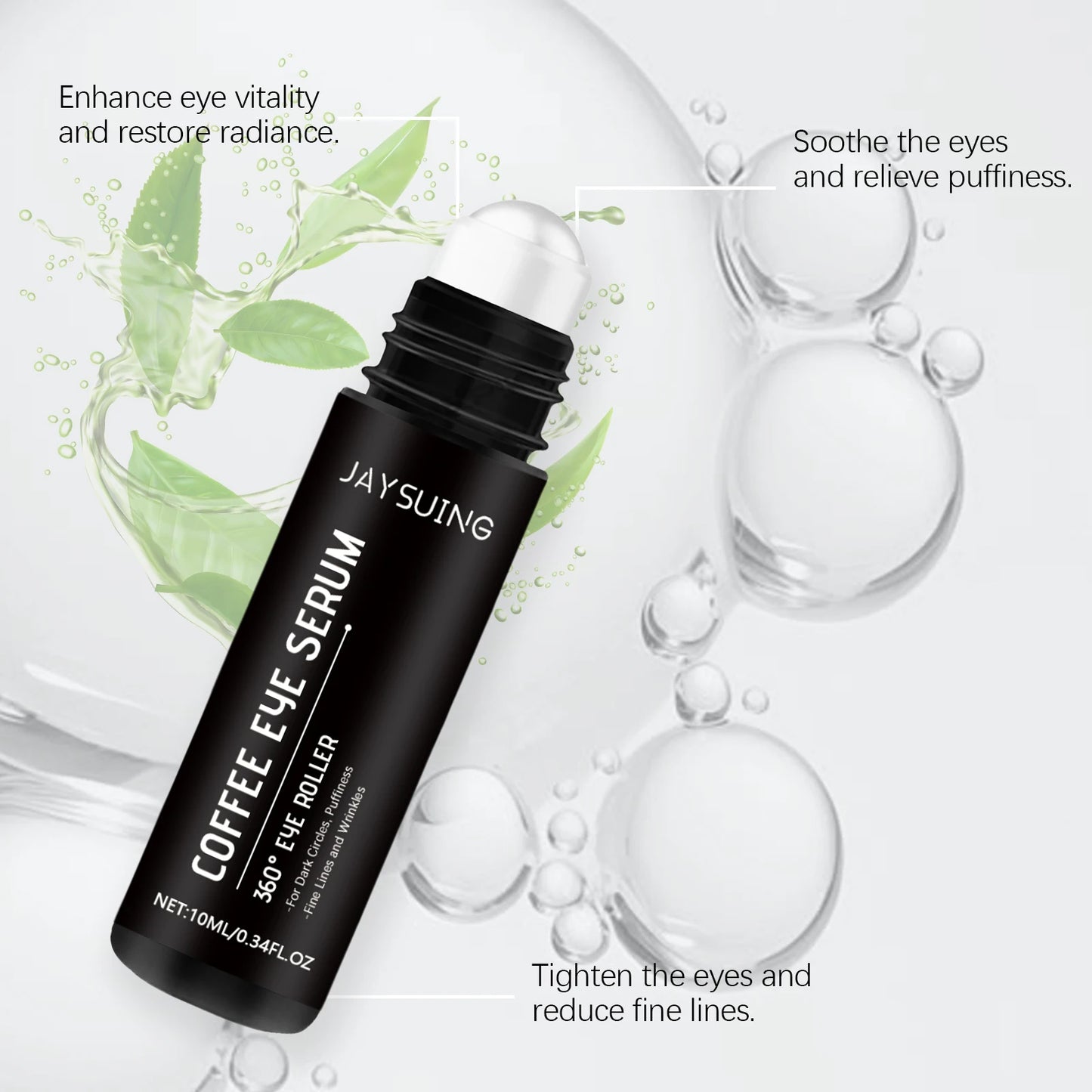 Coffee Eye Roll-On Serum 10ml | Depuff & Brighten Under Eyes