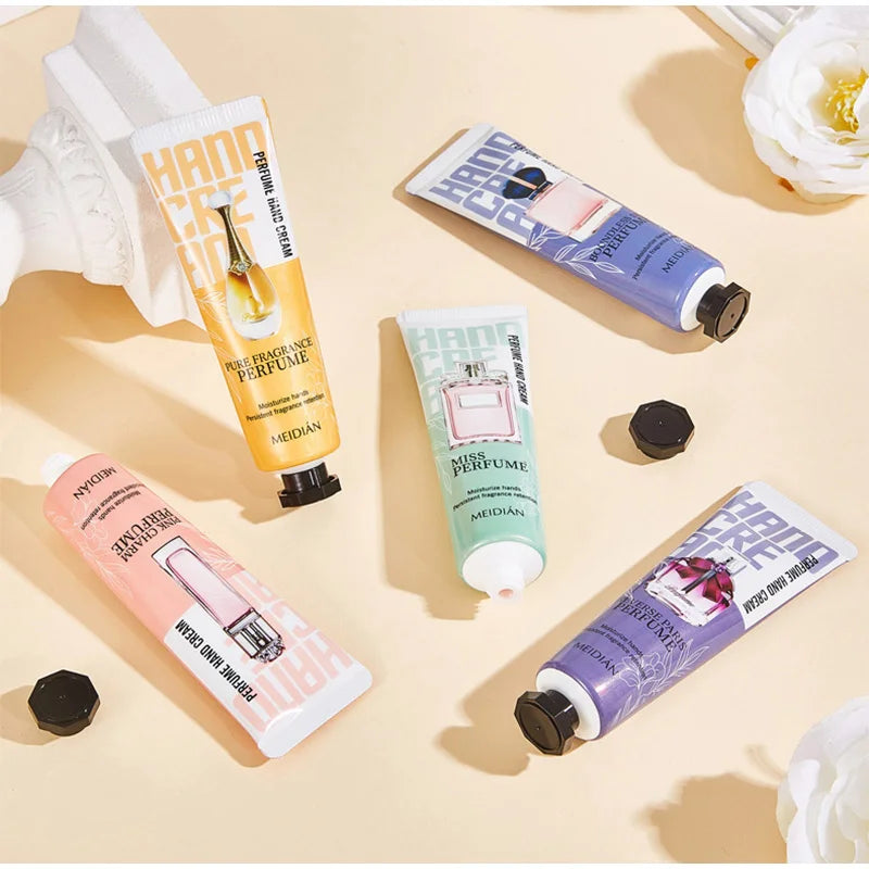 Perfume Hand Cream Set Moisturizing And Hydrating Long-lasting Fragrance Repair Anti-drying Smooth Hand Skin Hand Skin Care Set Peaceful Pleasures Health and Wellness