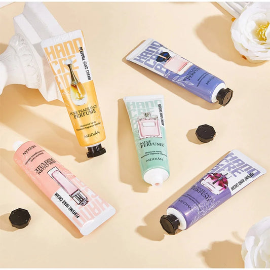 Perfume Hand Cream Set Moisturizing And Hydrating Long-lasting Fragrance Repair Anti-drying Smooth Hand Skin Hand Skin Care Set Peaceful Pleasures Health and Wellness
