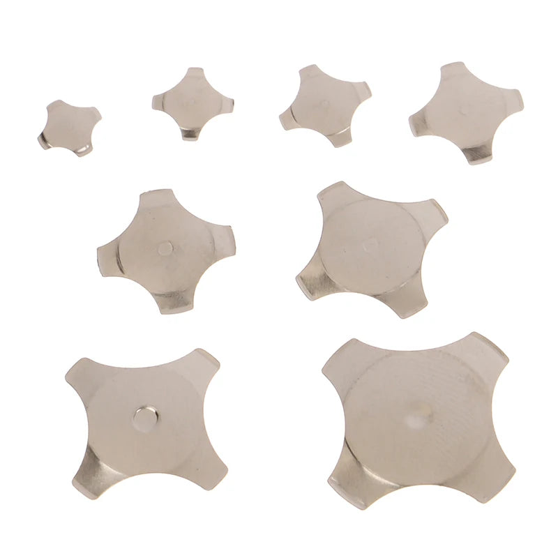 20Pcs 10 With Point Cross Shape Metal Dome Reset Switch 5 6 7 8.4 10 12 14 16 MM Membrane Switch SPST Momentary On/Off Tactile Peaceful Pleasures Health and Wellness