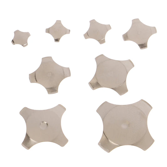 20Pcs 10 With Point Cross Shape Metal Dome Reset Switch 5 6 7 8.4 10 12 14 16 MM Membrane Switch SPST Momentary On/Off Tactile Peaceful Pleasures Health and Wellness