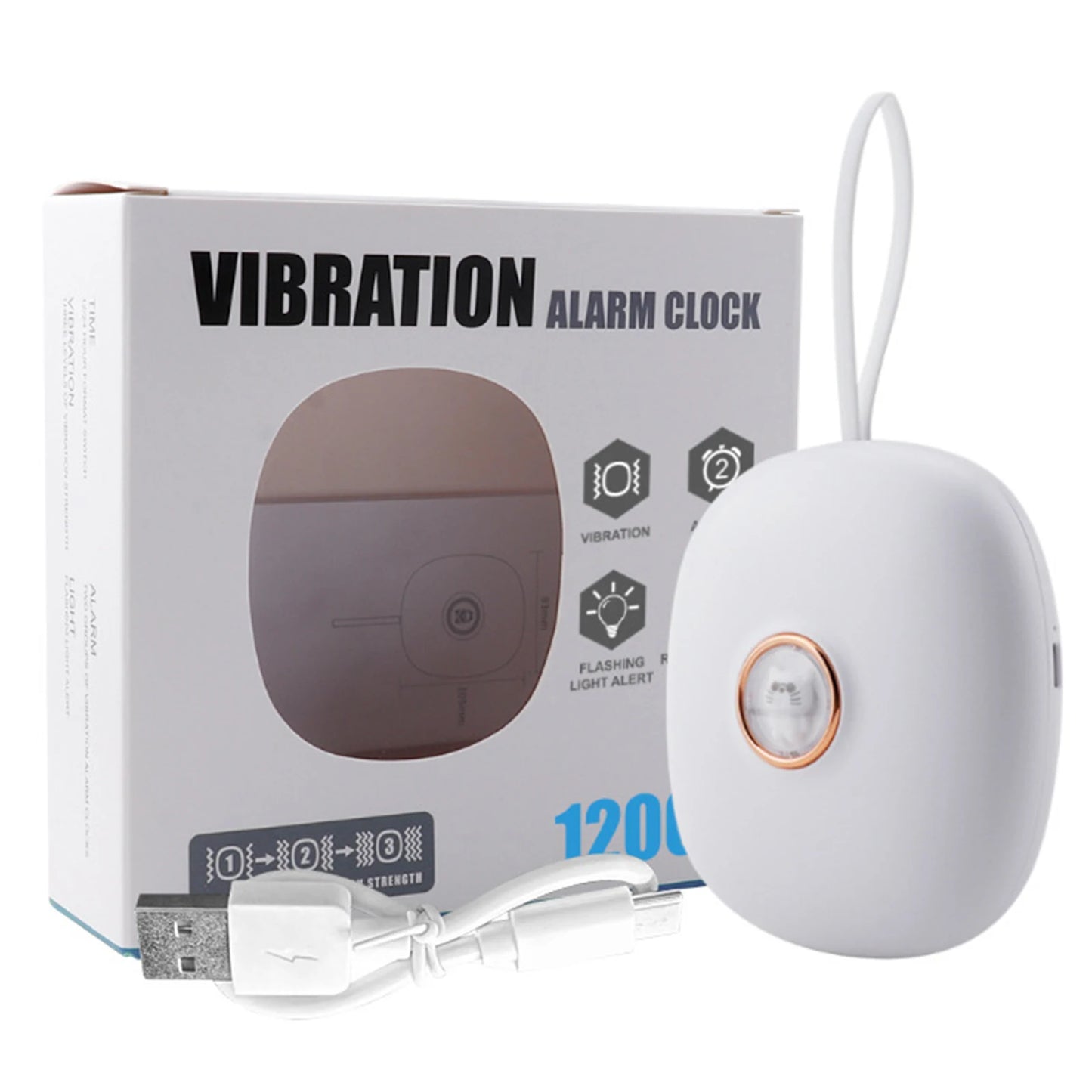 LED Vibrating Digital Alarm Clock | Dual Alarm, 3 Vibration Modes