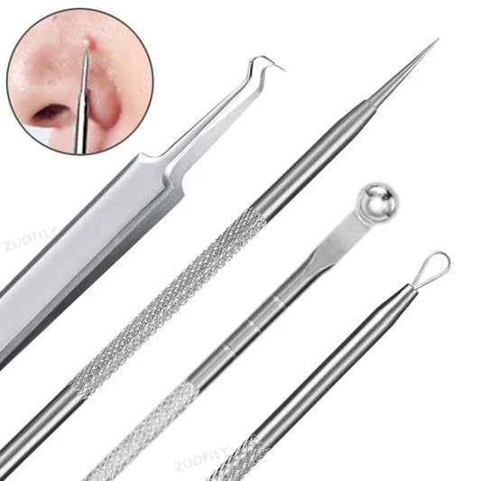 Stainless Steel Blackhead Extractor & Acne Removal Tool Blackhead Extractor Tool Peaceful Pleasures Health and Wellness