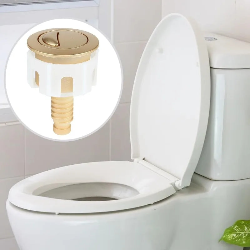 Matt Gold Toilet Flush Button | Cistern Replacement Upgrade