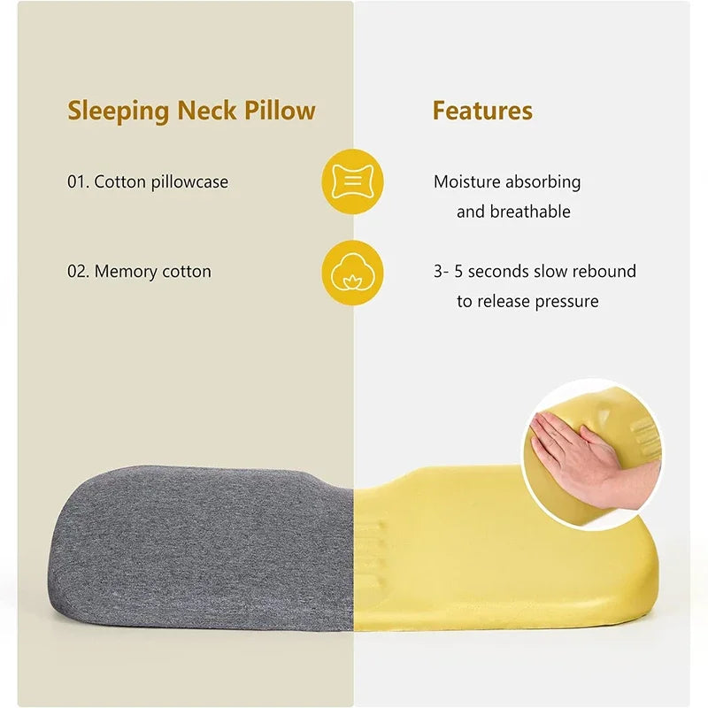 Cervical Pillow, Memory Foam Contour Pillow, Bed Pillows for Side Sleeper Ergonomic Orthopedic Sleeping Pillow, Neck Pillow Peaceful Pleasures Health and Wellness