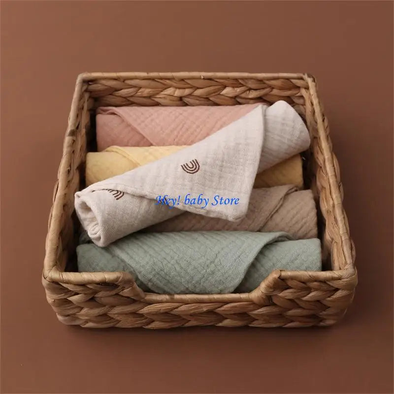 Soft Muslin Baby Washcloths for Newborns – 6-Pack Cotton