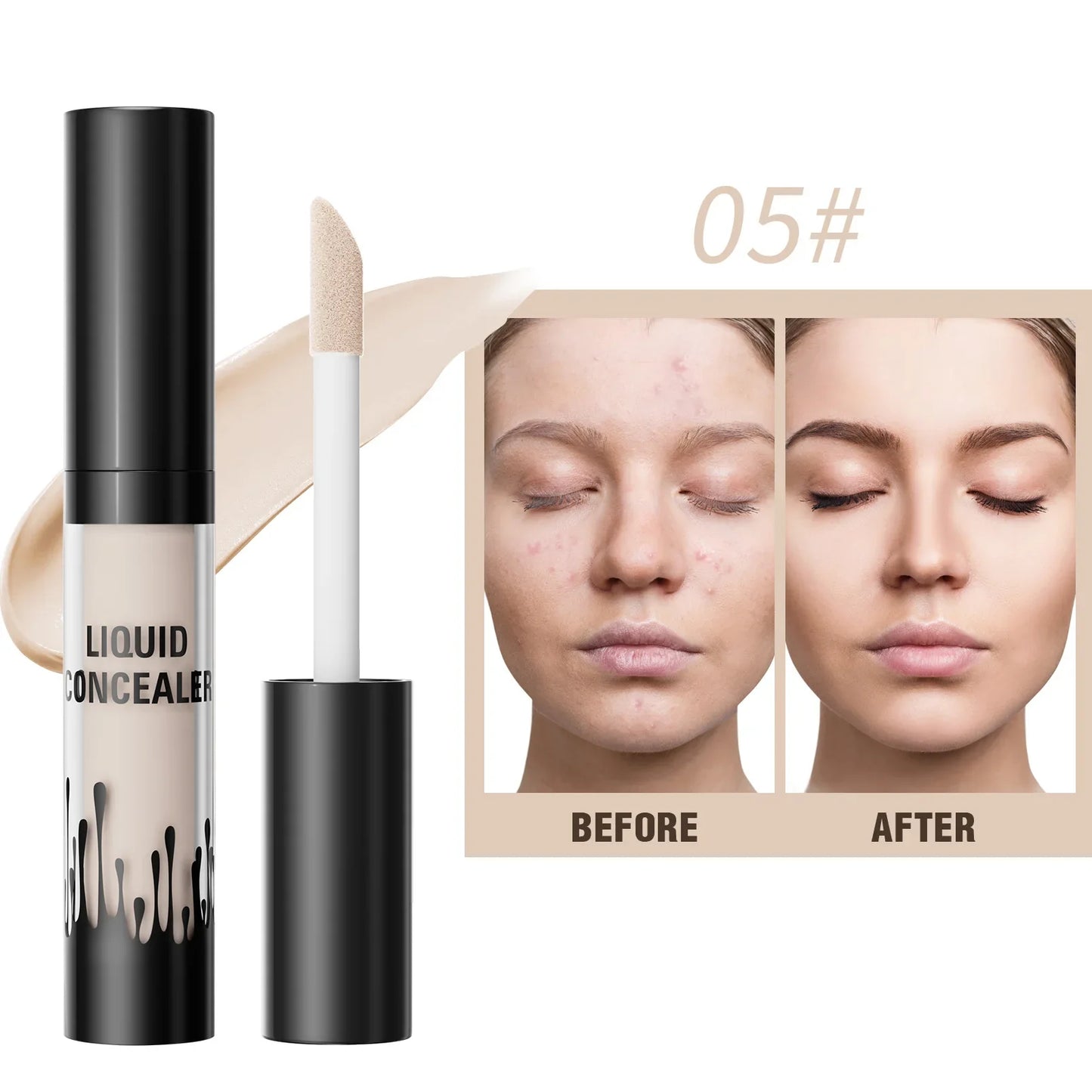 Hello Kiss Full Coverage Waterproof Concealer – All Skin Types