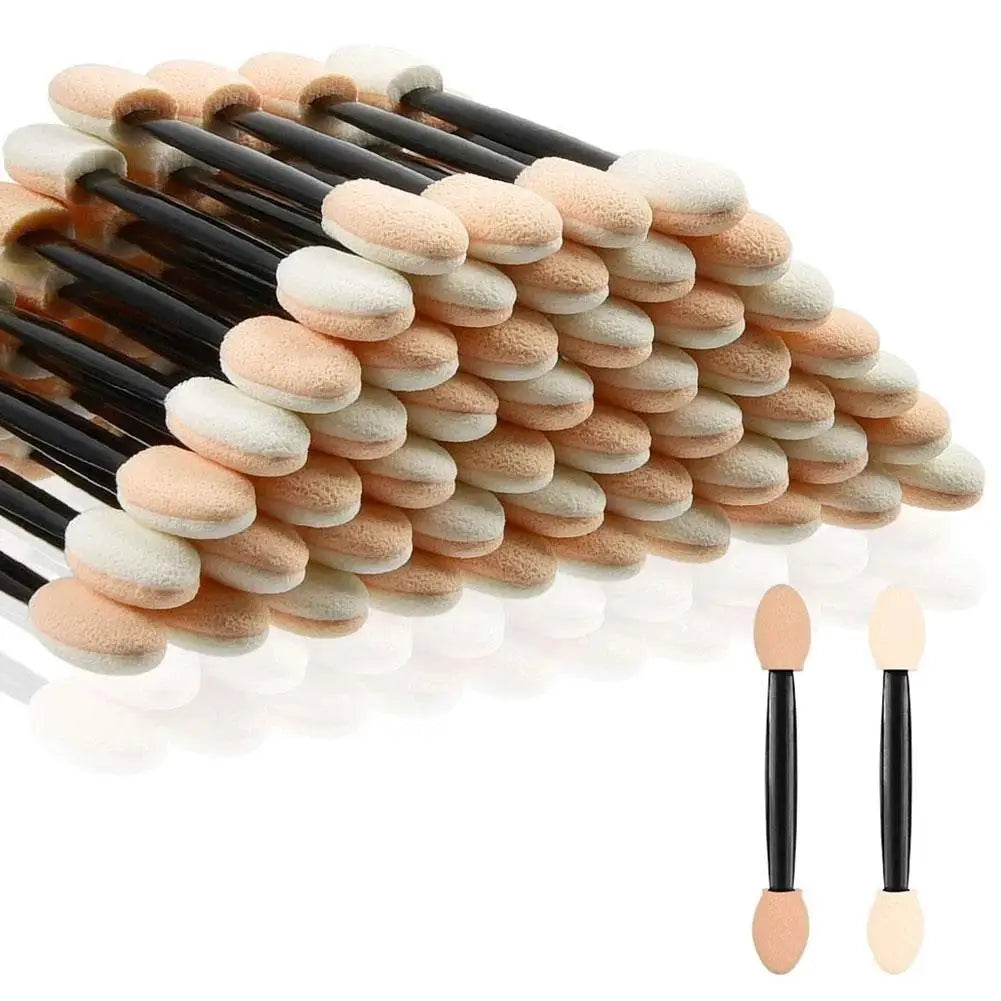 Disposable Eyeshadow Sponge Applicator Sticks – 10 Pcs/Pack
