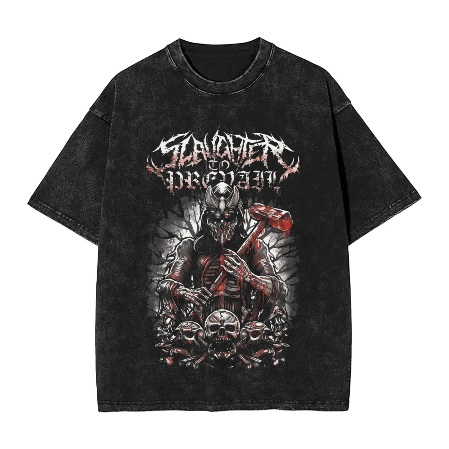 Slaughter to Prevail T Shirt Men's Cotton Unique T-Shirt Round Neck Tee Shirt Short Sleeve Tops Printed Peaceful Pleasures Health and Wellness 7 S