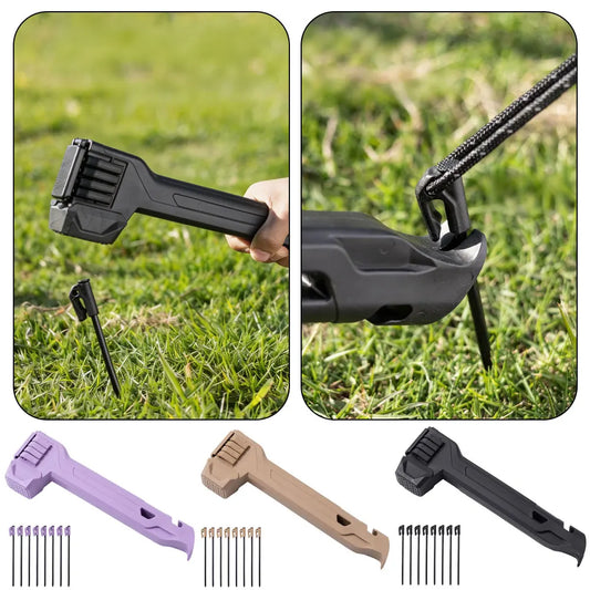 Camping Tent Peg Hammer – Lightweight Multifunctional Outdoor Tool Camping Peg Hammer Peaceful Pleasures Health and Wellness