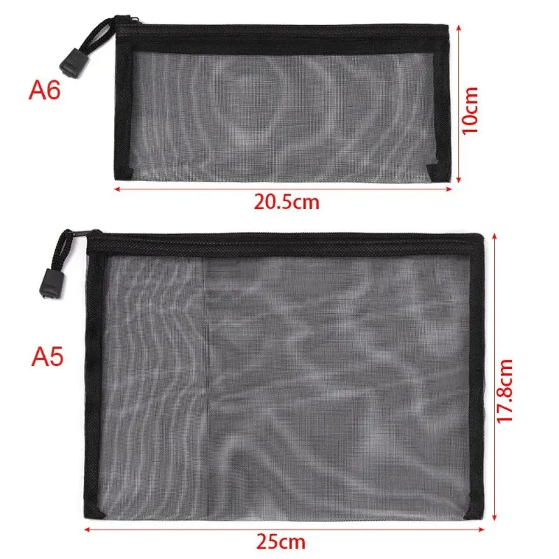 A4/A5/A6 Zipper Exam Pouch | Student Document & Stationery Bag