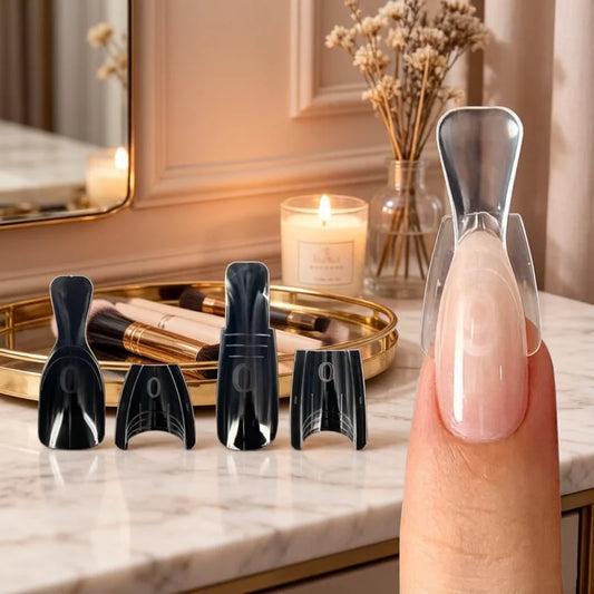 Oval Dual Nail Extension Forms 15 Sizes Sandwich Design 60–300pcs