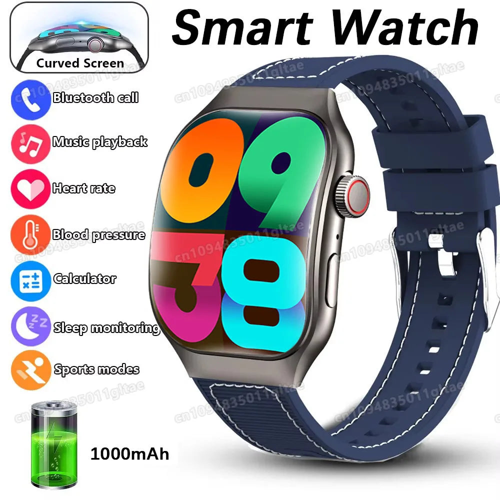 2026 New in Curved Screen Women's Smart Watch 2.01'' AMOLED HD Touch Screen Bluetooth 5.3 Voice Call Men's Fitness Smart Watch Peaceful Pleasures Health and Wellness