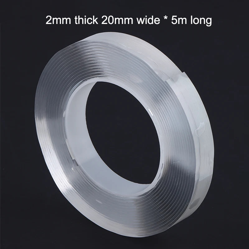 Kitchen Bathroom Nano Tape Super Strong Double Sided Tape Extra Strong Adhesive Non-slip Tape Waterproof Transparent Tape Peaceful Pleasures Health and Wellness B3