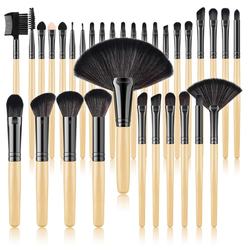 RUNTOIN 32-Piece Professional Makeup Brush Set – Face & Eye