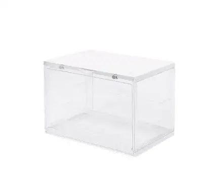 Blind Box Storage Display Rack, Bubble Mat Acrylic Doll Model Display Cabinet, Dustproof Doll Figurine Display Box Peaceful Pleasures Health and Wellness WHITE