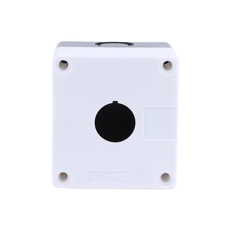 New 22mm Installation Aperture Waterproof Dust-proof LA38Lay 37X B2 Button Switch Control Box 1/2/3/4/5 Hole Height 65mm Peaceful Pleasures Health and Wellness 1 Hole as pic White
